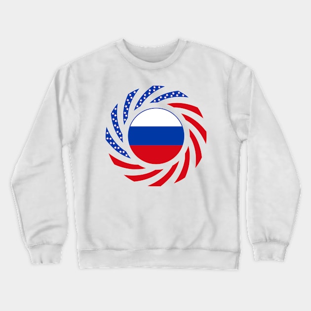 Russian American Multinational Patriot Flag Crewneck Sweatshirt by Village Values